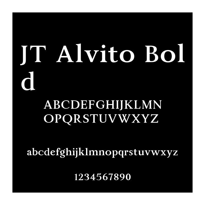 JT Alvito Bold