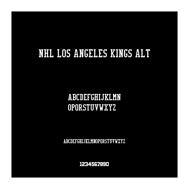 NHL Los Angeles Kings Alt