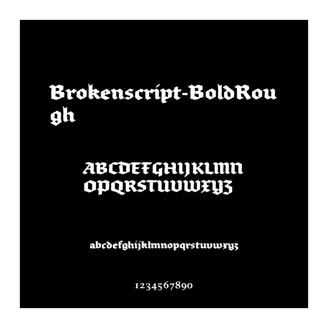 Brokenscript-BoldRough