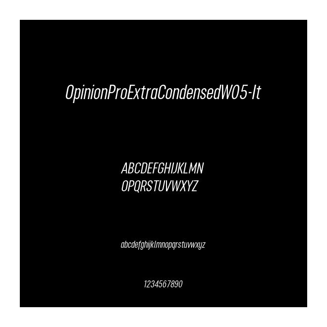 OpinionProExtraCondensedW05-It