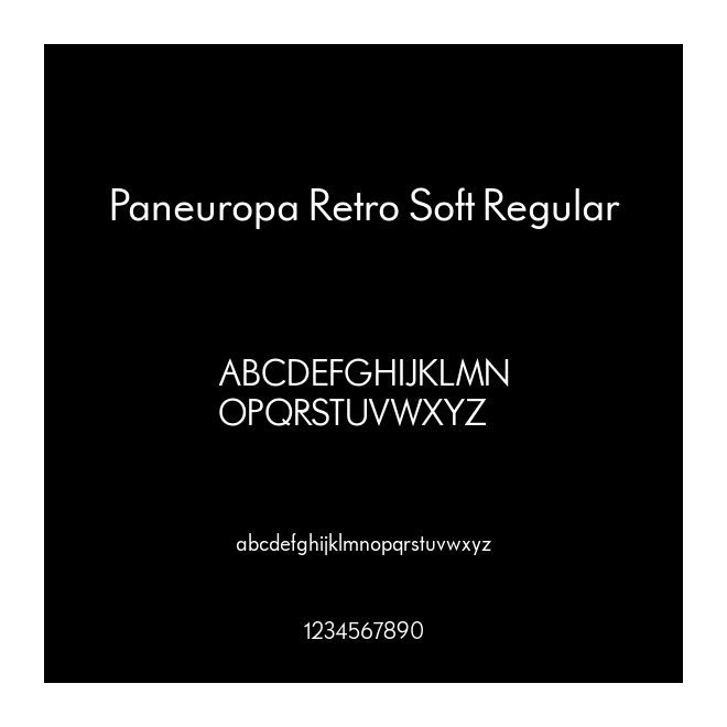 Paneuropa Retro Soft Regular