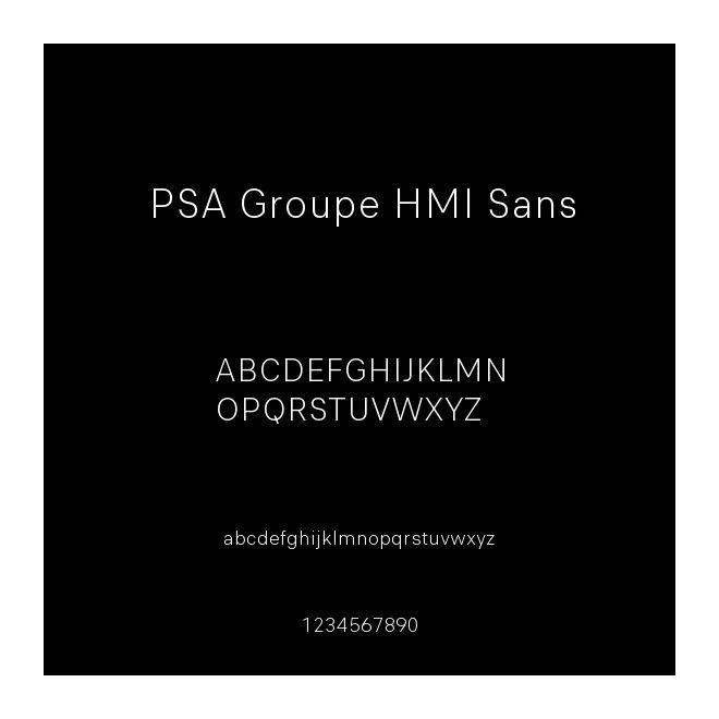 PSA Groupe HMI Sans