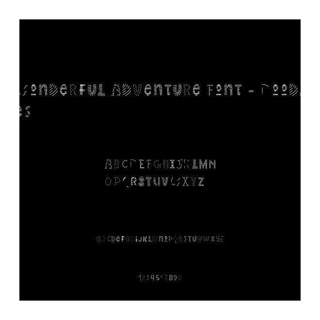 Wonderful Adventure Font - Doodles