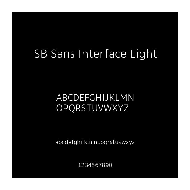 SB Sans Interface Light