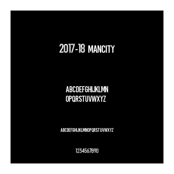 2017-18曼城ManCity