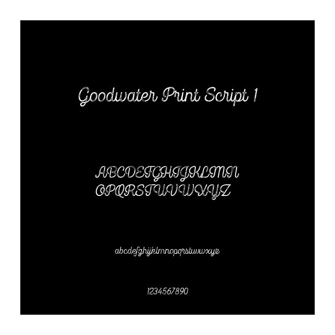 Goodwater Print Script 1