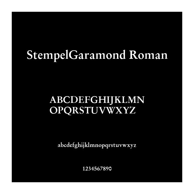 StempelGaramond Roman