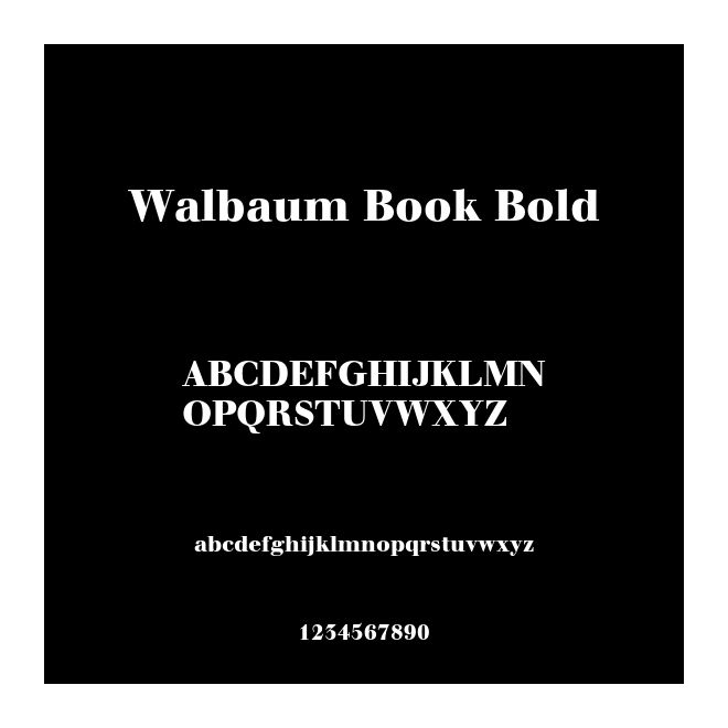 Walbaum Book Bold