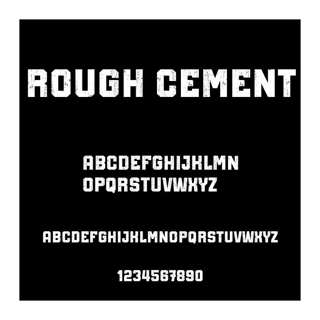 Rough Cement
