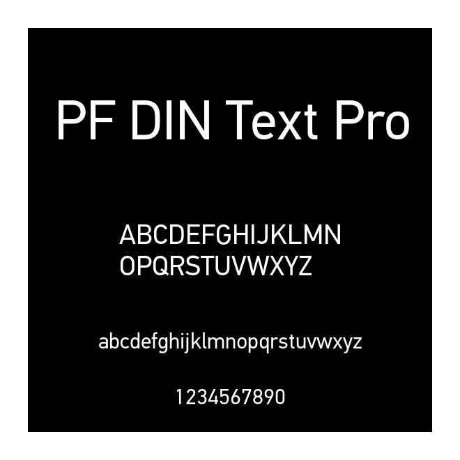 PF DIN Text Pro