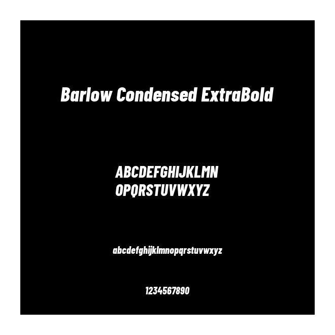Barlow Condensed ExtraBold