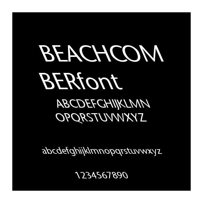 BEACHCOMBERfont