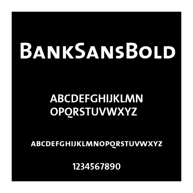 BankSansBold