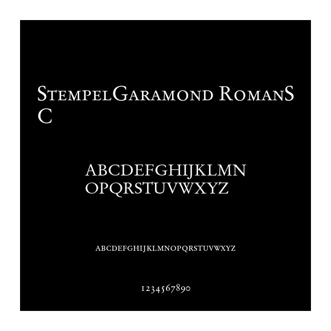 StempelGaramond RomanSC