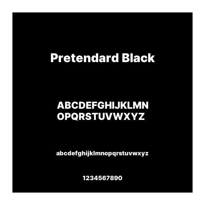 Pretendard Black