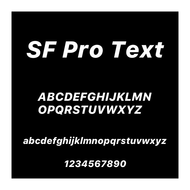 SF Pro Text