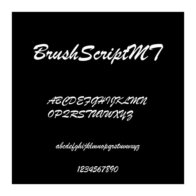 BrushScriptMT