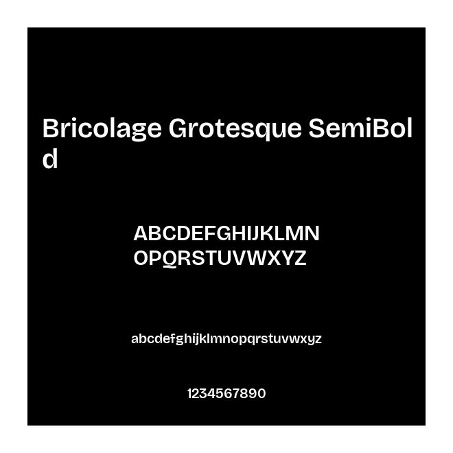Bricolage Grotesque SemiBold