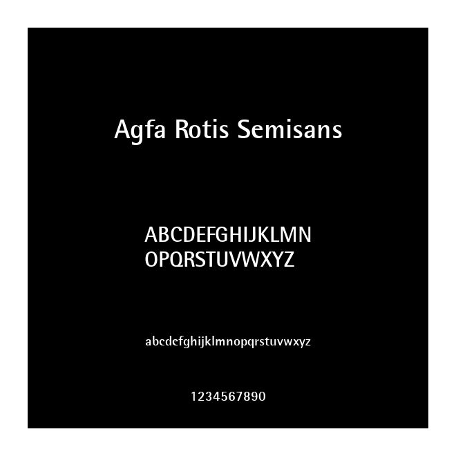 Agfa Rotis Semisans