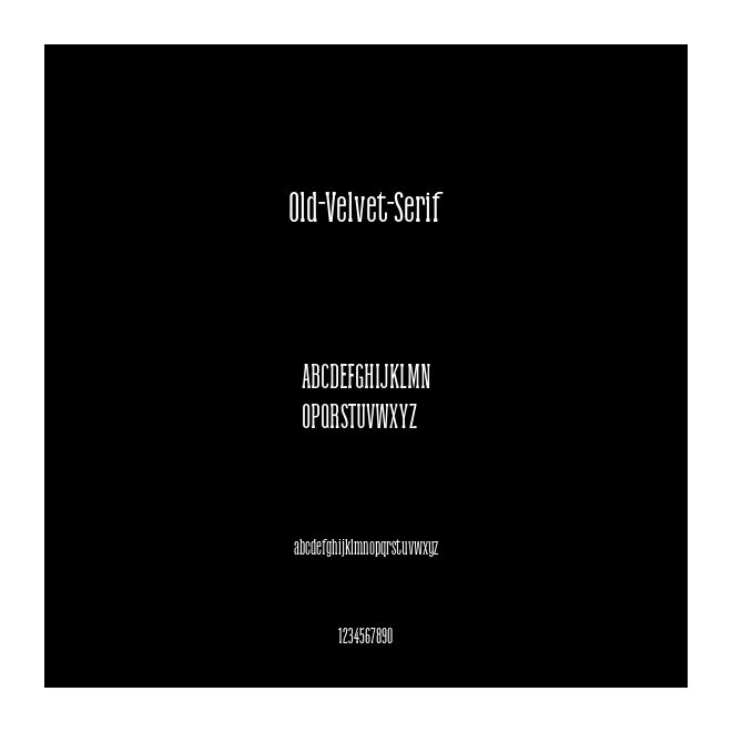 Old-Velvet-Serif