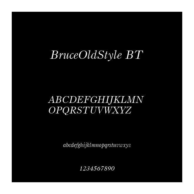 BruceOldStyle BT