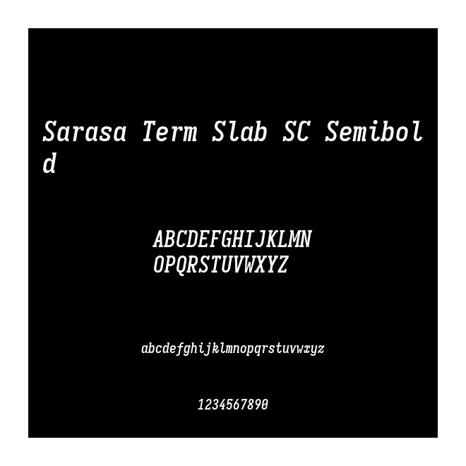 Sarasa Term Slab SC Semibold