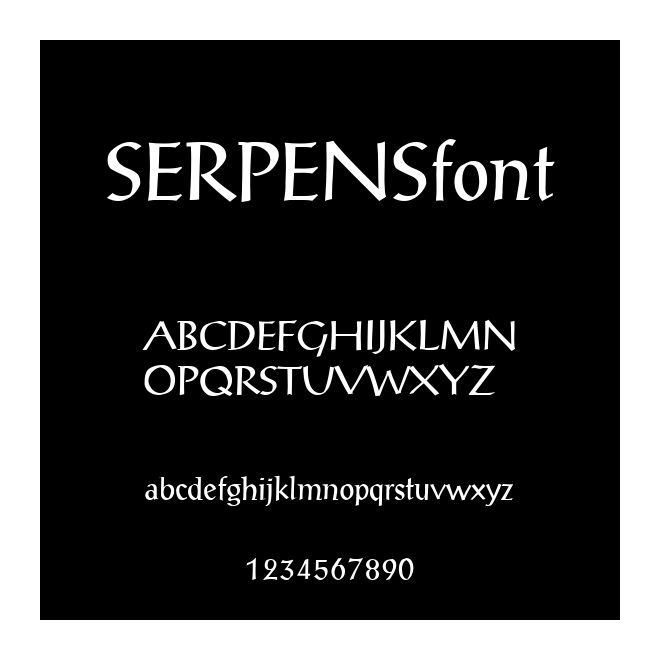 SERPENSfont