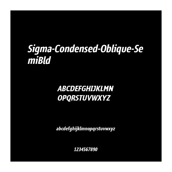 Sigma-Condensed-Oblique-SemiBld