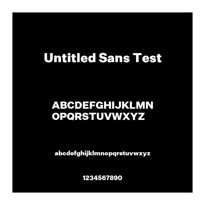 Untitled Sans Test