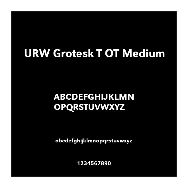 URW Grotesk T OT Medium