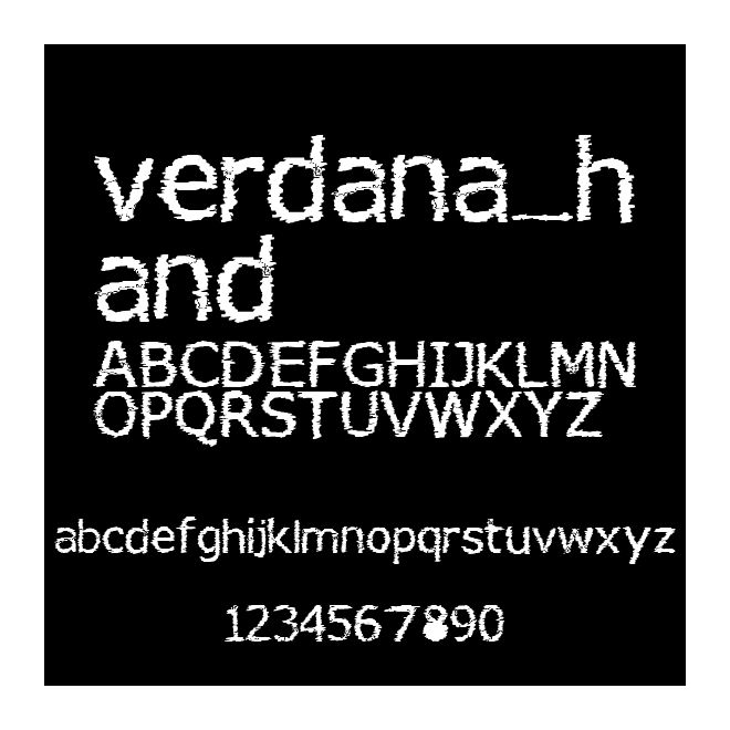 verdana_hand