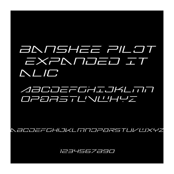 Banshee Pilot Expanded Italic