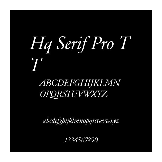 Hq Serif Pro TT
