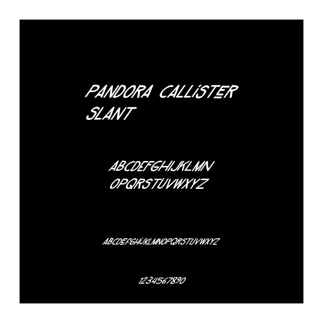 Pandora Callister Slant