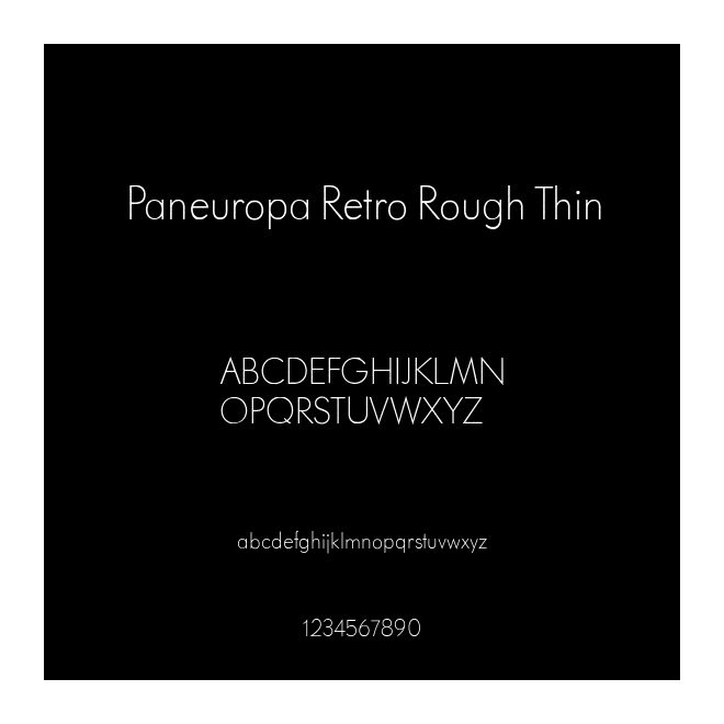 Paneuropa Retro Rough Thin