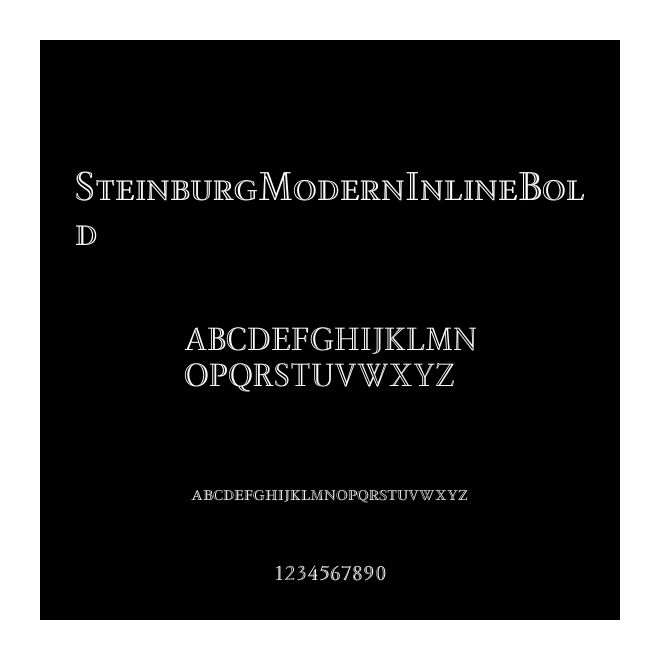 SteinburgModernInlineBold