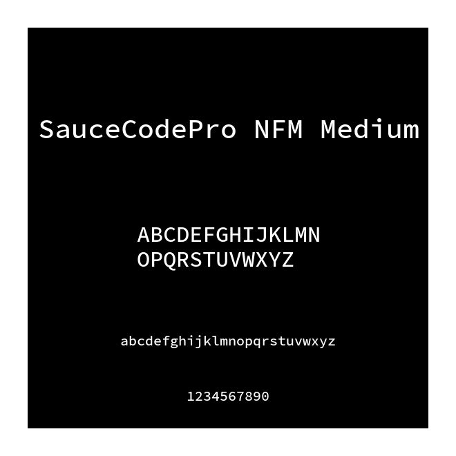 SauceCodePro NFM Medium
