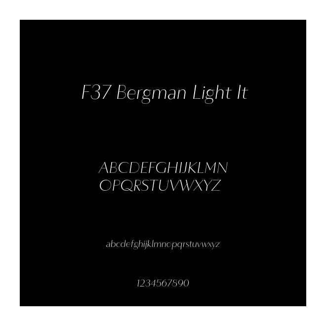 F37 Bergman Light It