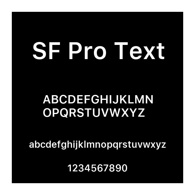 SF Pro Text