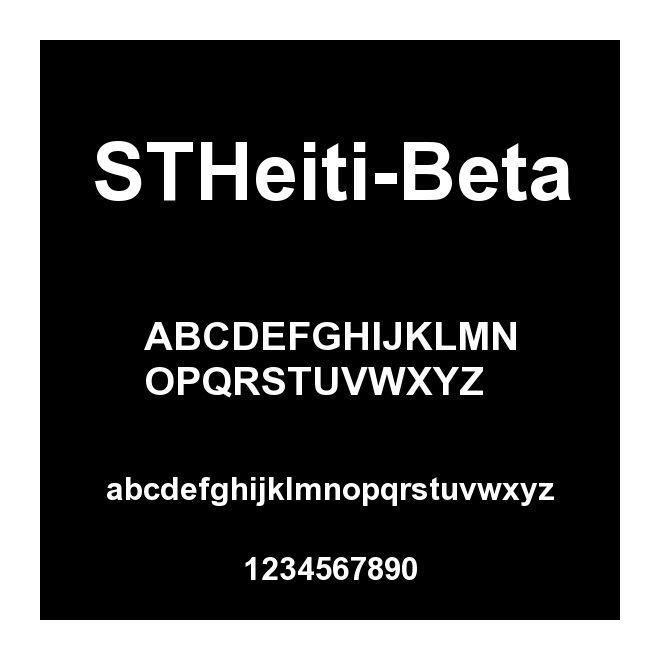 STHeiti-Beta