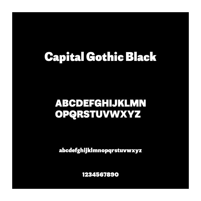 Capital Gothic Black