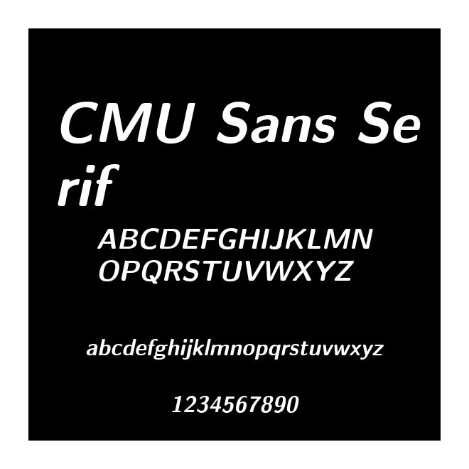 CMU Sans Serif