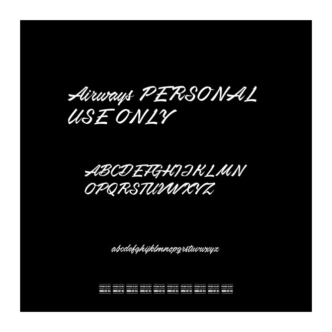 Airways PERSONAL USE ONLY