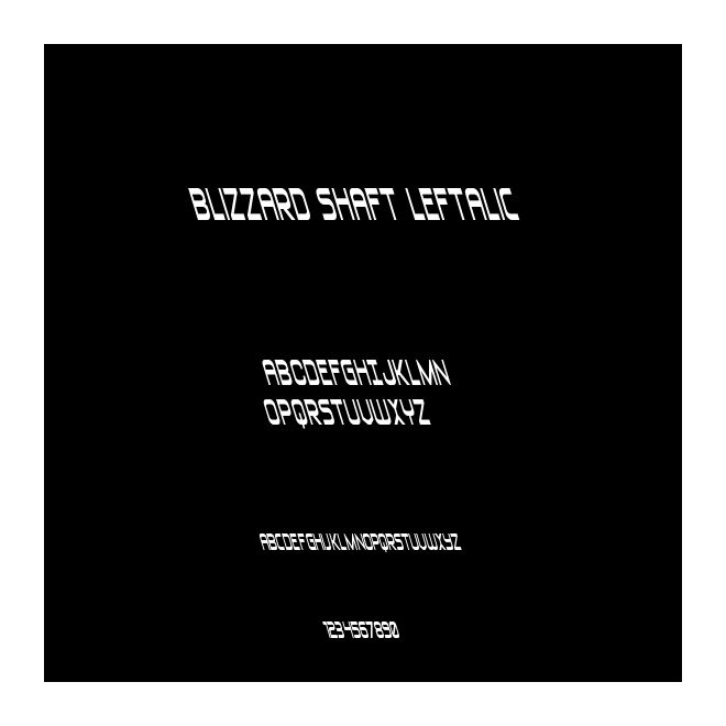 Blizzard Shaft Leftalic
