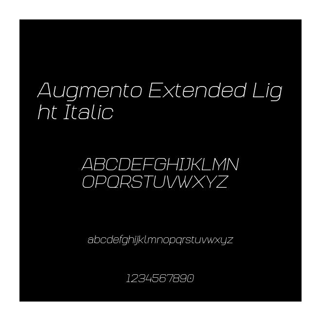 Augmento Extended Light Italic