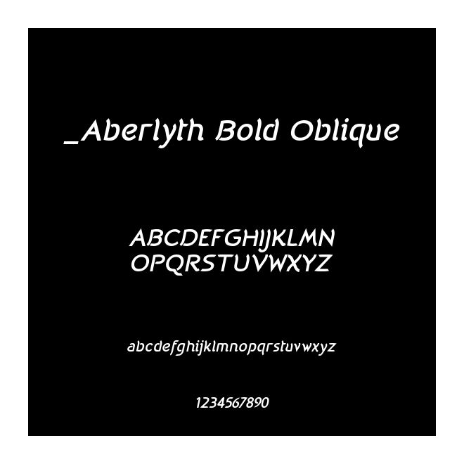 _Aberlyth Bold Oblique