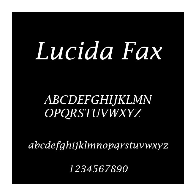 Lucida Fax