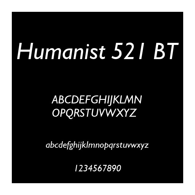 Humanist 521 BT
