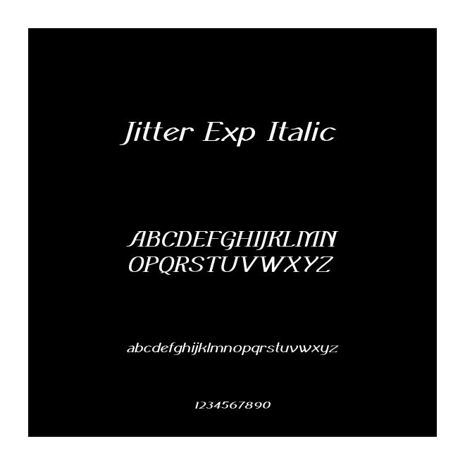 Jitter Exp Italic