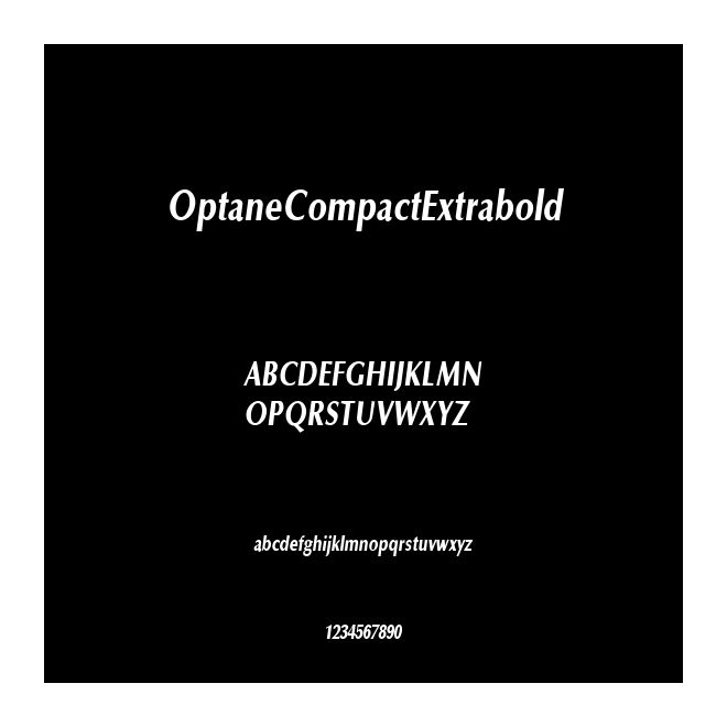 OptaneCompactExtrabold